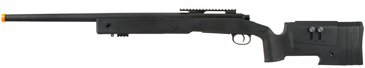 Lancer Tactical M40A3 Bolt Action Airsoft Sniper Rifle, Black