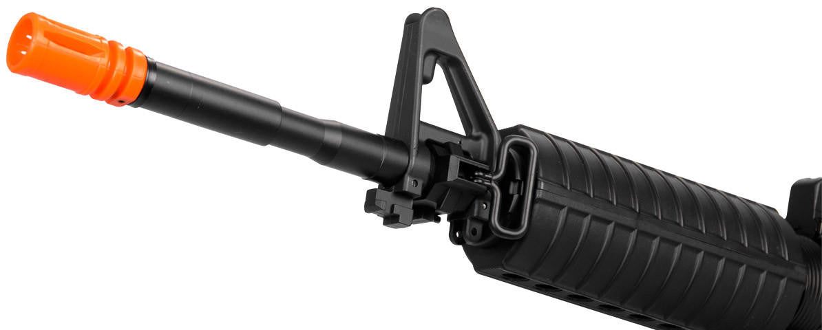 Lancer Tactical M4A1 Gas Blowback Carbine Airsoft Rifle, Black