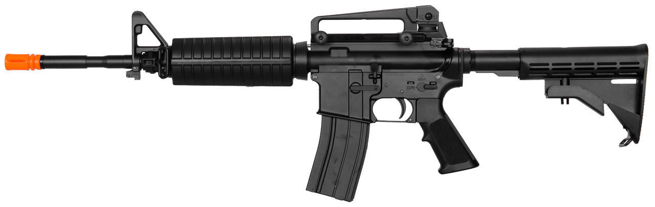 Lancer Tactical M4A1 Gas Blowback Carbine Airsoft Rifle, Black