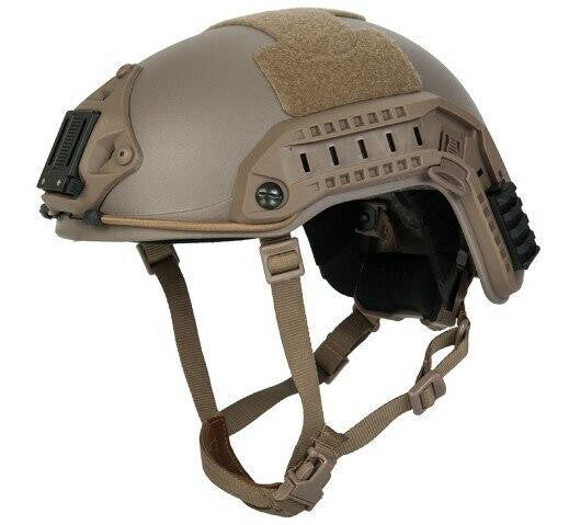 Lancer Tactical Maritime SpecOps Military Style Helmet w/ NVG Mount - Tan
