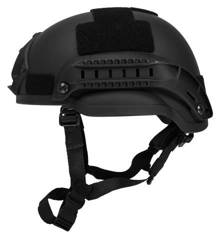 Lancer Tactical MICH 2002 SF Type Plastic Helmet, Black