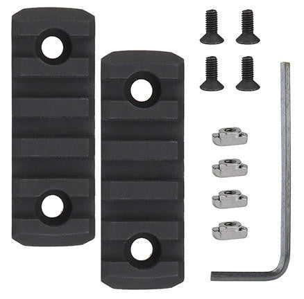 Lancer Tactical MK Helmet 5 Section Picatinny Rail Mounts, Black