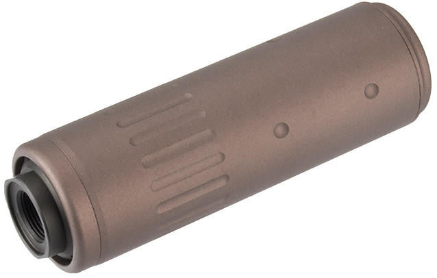 Lancer Tactical MK16 Style Short Mock Suppressor w/ Flash Hider, Coyote Brown