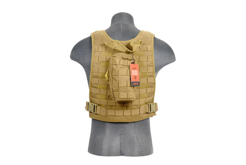 Lancer Tactical Molle Plate Carrier Vest in Tan