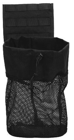 Lancer Tactical Molle Platform Fold-Away Netting Dump Pouch, Black