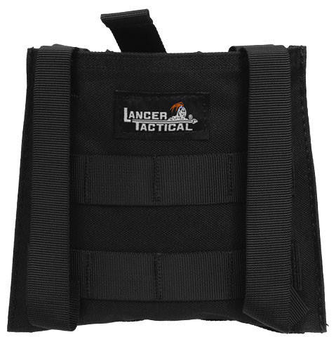 Lancer Tactical Molle Platform Fold-Away Netting Dump Pouch, Black