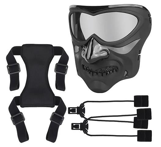 Lancer Tactical Night Knight Full Face Mask, Black