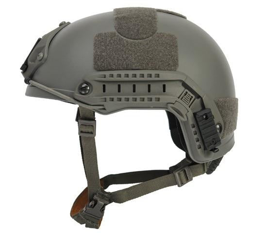 Lancer Tactical NVG Railed SpecOps Military Style Helmet, Foliage Green