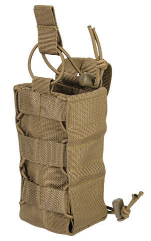Lancer Tactical Nylon Pouch For Radio/Canteen, Tan