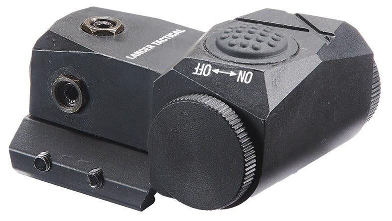 Lancer Tactical Picatinny Single Button Green Laser, Black