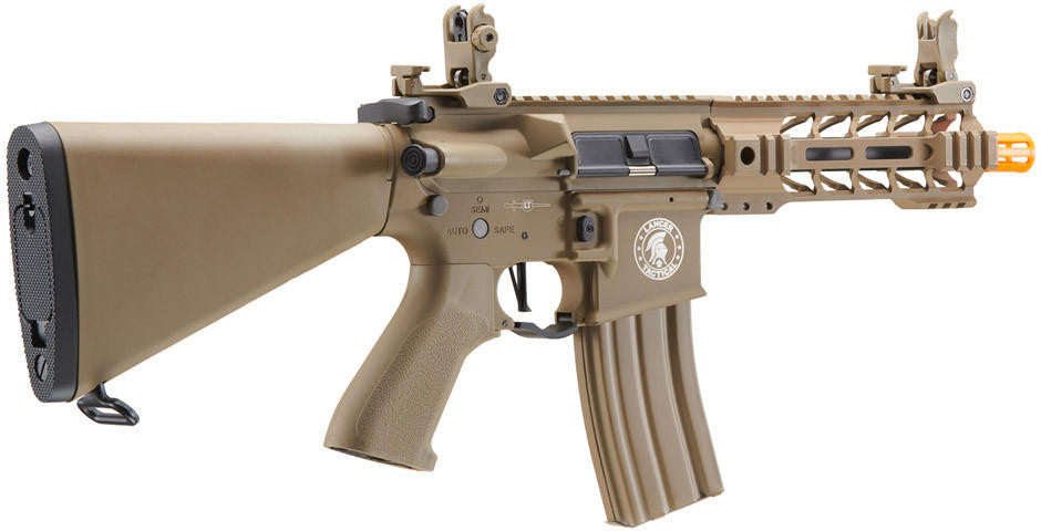 Lancer Tactical Proline 7" M-LOK Battle Hawk Airsoft AEG w/ Stubby Stock, Tan