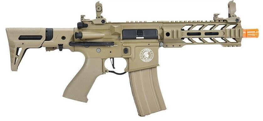 Lancer Tactical ProLine Series BATTLE HAWK PDW High FPS AEG Airsoft Rifle, Tan