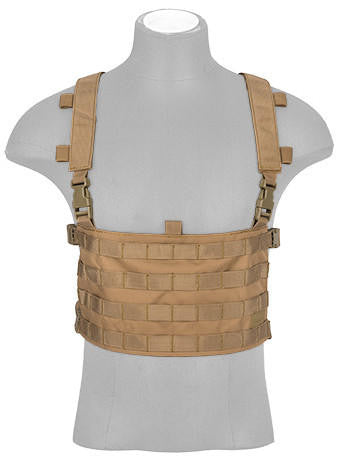 Lancer Tactical QD Chest Rig Lightweight Backpack, Khaki