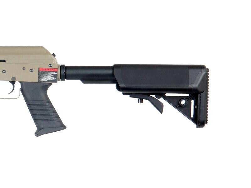 Lancer Tactical RIS AK Tactical AEG Airsoft Gun, Tan/Black