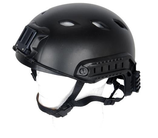 Lancer Tactical SpecOps Military Style NVG Helmet w/ Rails, Black