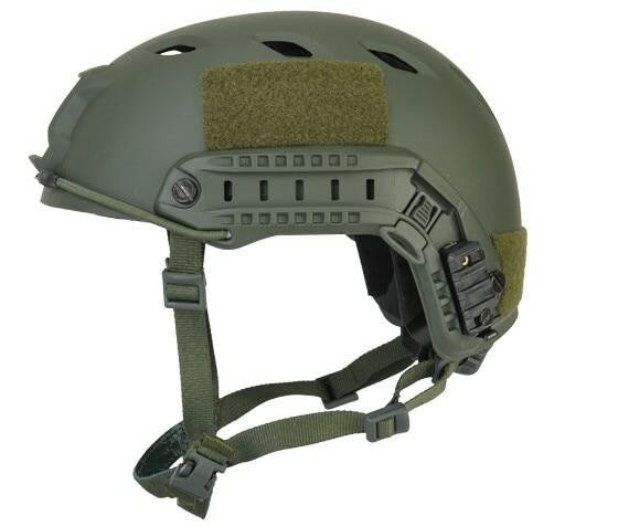 Lancer Tactical SpecOps Military Style NVG Helmet w/ Rails, OD Green