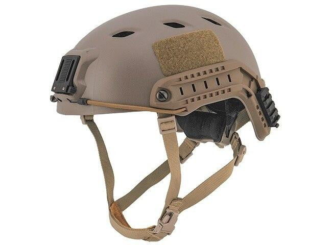 Lancer Tactical SpecOps Military Style NVG Helmet w/ Rails, Tan