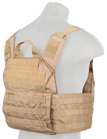Lancer Tactical Speed Attack Tactical Vest, Coyote Brown