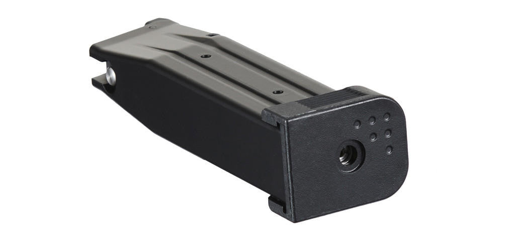 Lancer Tactical Stryk 28rd Hi-Capa Green Gas Magazine, Black