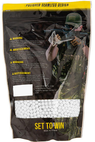 Lancer Tactical Airsoft Tracer BBs, 0.25g, 4000 Count, Green