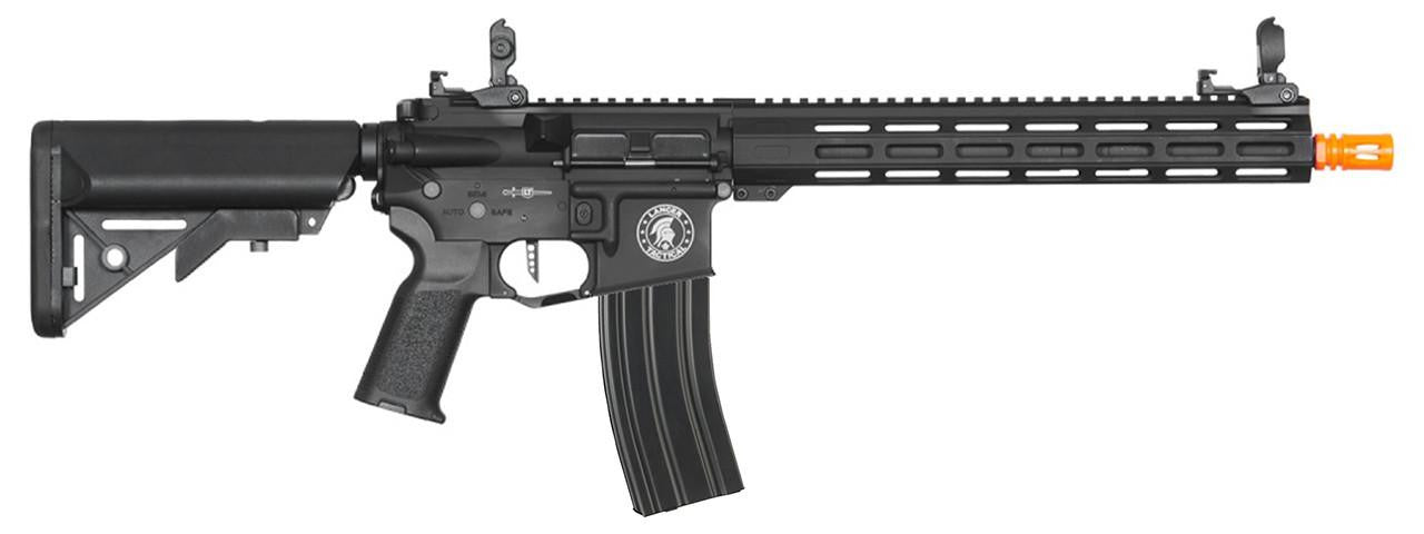 Lancer Tactical Viking 13" M-LOK Proline Series M4 Airsoft Rifle w/ Crane Stock, Black