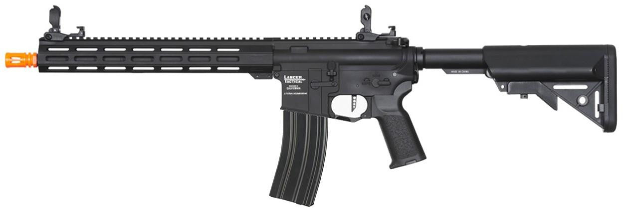 Lancer Tactical Viking 13" M-LOK Proline Series M4 Airsoft Rifle w/ Crane Stock, Black
