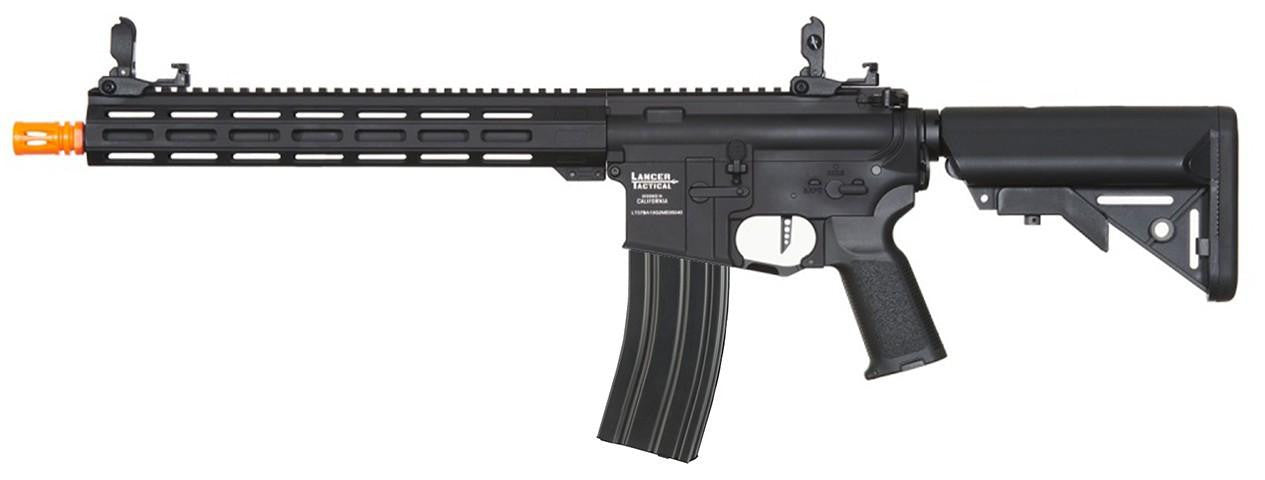 Lancer Tactical Viking 13" M-LOK Proline Series M4 Airsoft Rifle w/ Crane Stock, Black