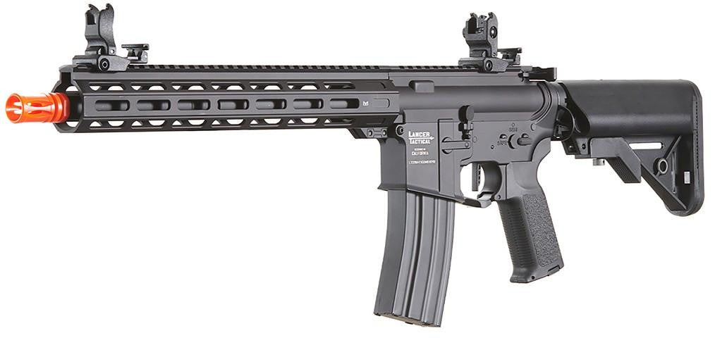 Lancer Tactical Viking 13" M-LOK Proline Series M4 Airsoft Rifle w/ Crane Stock, Black