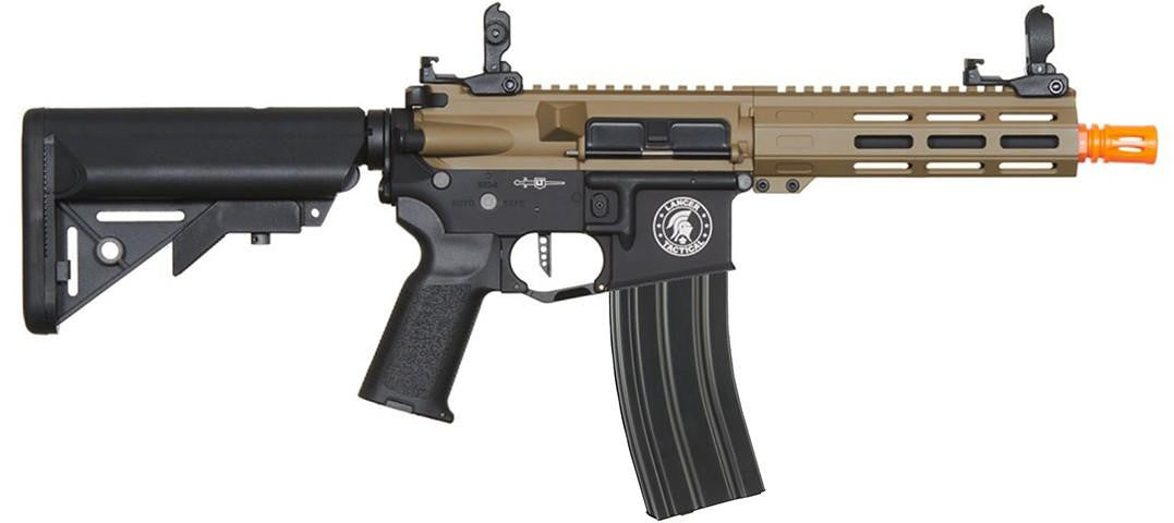 Lancer Tactical Viking 7" M-LOK Proline Series M4 Airsoft Rifle, Two-Tone