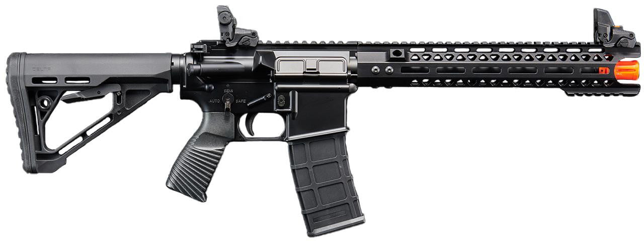 Lancer Tactical Wirecutter M4 12" GBB Full Metal Airsoft Rifle w/ MLOK Rail by Golden Eagle, Black