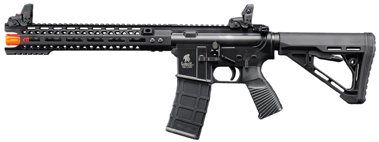 Lancer Tactical Wirecutter M4 12" GBB Full Metal Airsoft Rifle w/ MLOK Rail by Golden Eagle, Black
