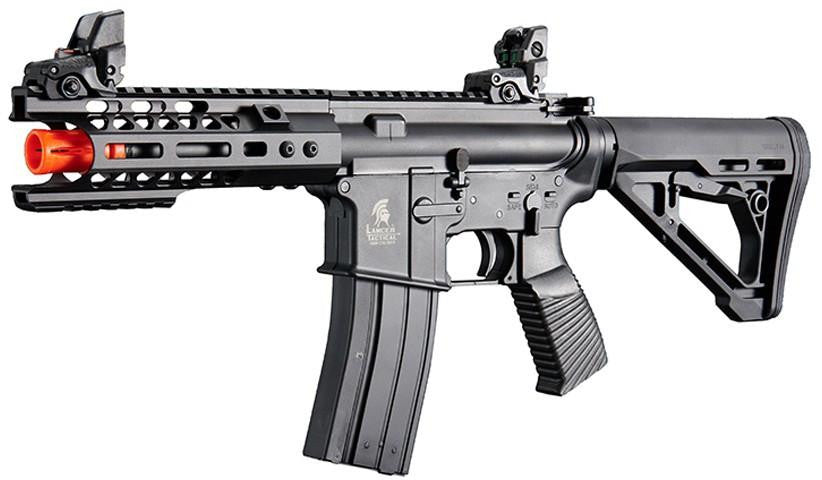 Lancer Tactical Wirecutter M4 Shorty 7" GBB Polymer Airsoft Rifle w/ MLOK Rail by Golden Eagle, Black