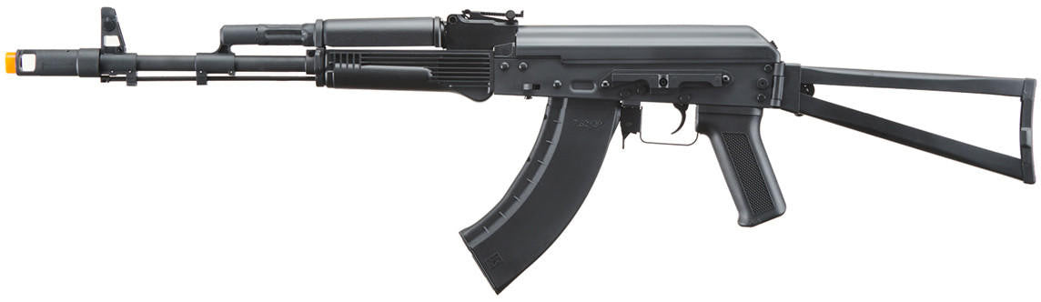Lancer Tactical x Kalashnikov USA Licensed KR-103 Airsoft AEG Rifle with Triangle Stock, Black