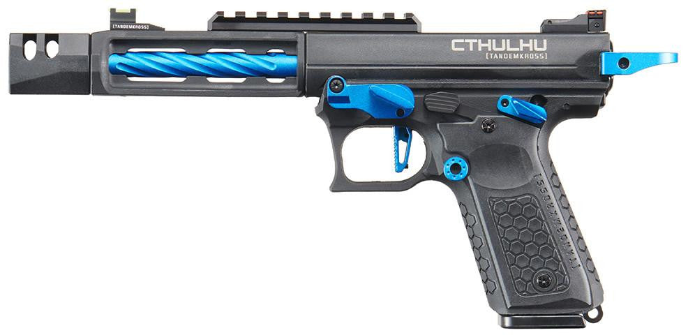 Lancer Tactical x Tandemkross CTHULHU Gas Blow Back Airsoft Pistol, Blue