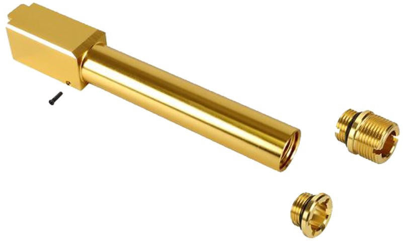 Laylax 2 Way Fixed Non-Recoiling Outer Barrel for Umarex Glock 17 Gen 4, Gold