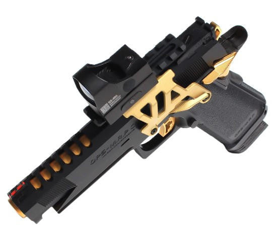 Laylax Aluminum Custom Neo Scope Mount Base for Tokyo Marui Hi-Capa 5.1 & 4.3 Series GBB Pistols, Gold