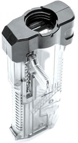 Laylax Ambidextrous Swiveling Arm High Capacity Speedloader w/ BB Bottle Spout, Clear