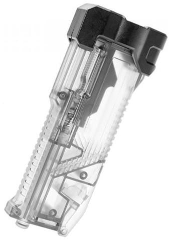 Laylax Ambidextrous Swiveling Arm High Capacity Speedloader w/ BB Bottle Spout, Clear