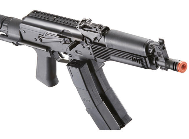 LCT 9mm Style PP-19 PDW AK Airsoft AEG Rifle w/ Polymer Handguard, Black