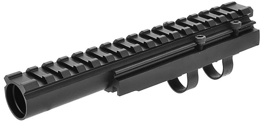 LCT Airsoft AK Series AEG 20mm Forward Optical Rail System, Black