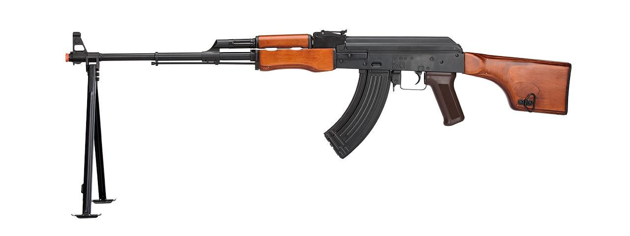 LCT Airsoft RPK Real Wood Airsoft LMG AEG, Two-Tone