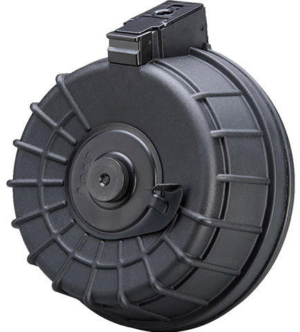 LCT LCK-16 2000 Round High-Cap Electric Winding Drum Airsoft Magazine, Black