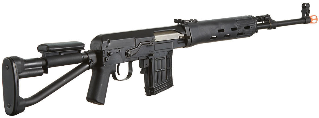 LCT SVDS Airsoft AEG Sniper Rifle, Black
