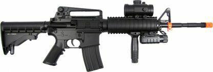 M4A1 Electric Airsoft Rifle w/ Red Dot Sight and Flashlight