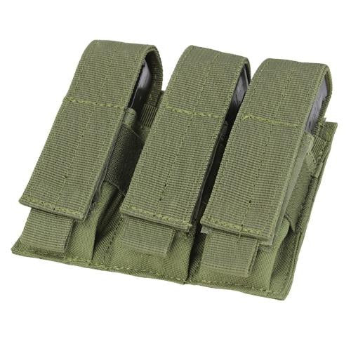 MA52 Triple Pistol Mag Pouch, OD Green