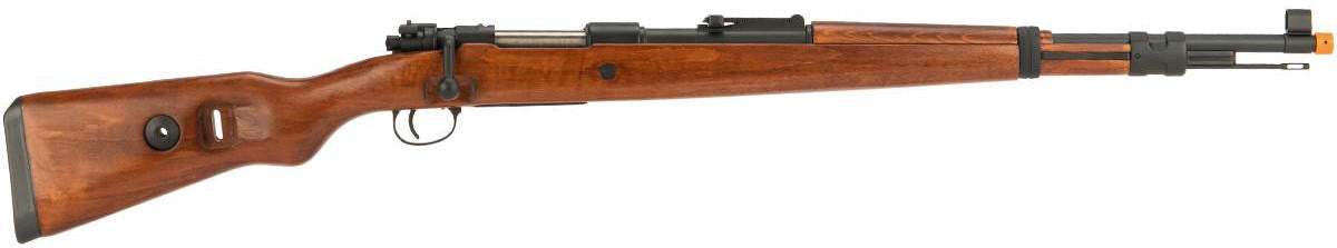 Matrix Mauser Kar 98K WWII German Infantry Bolt Action Service Airsoft Rifle, Real Wood