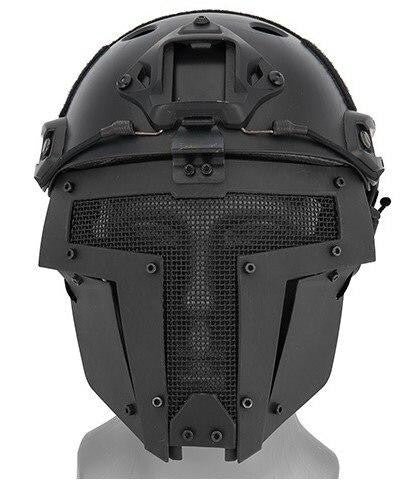 Mesh Mask Face Shield for Airsoft Helmet Systems, Black
