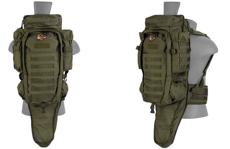 Lancer Tactical Nylon Rifle Backpack, OD Green