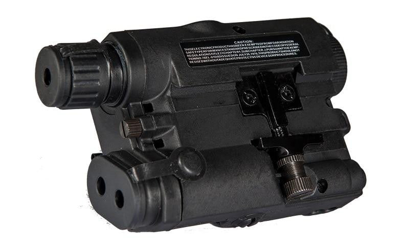 Lancer Tactical PEQ-15 Battery Box w/ Built In Red Laser, Black