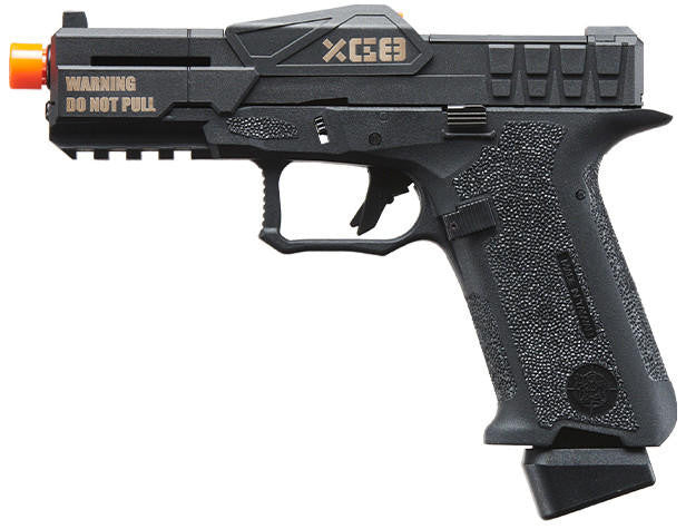 Poseidon CSI XG8 Close Combat Tactical GBB Airsoft Pistol, Black
